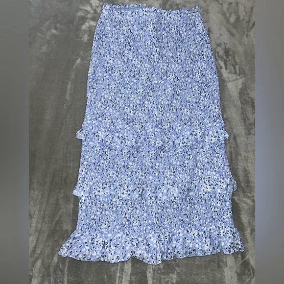 Abercrombie & fitch smocked midi floral skirt - Picture 6 of 9